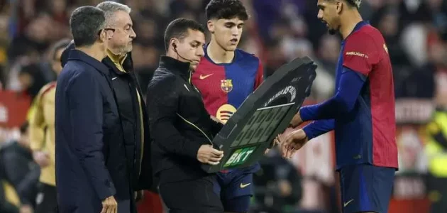 برشلونة يتلقى ضربة موجعة بإصابة لاعبه الأساسي الذي سيغيب عن الملاعب لمدة 3 أسابيع بعد تعرضه لكدمة في مباراة إنتر ميلان في دوري أبطال أوروبا: تقارير